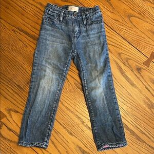 GAP Kids size 3T Fleece Lined Blue Jeans